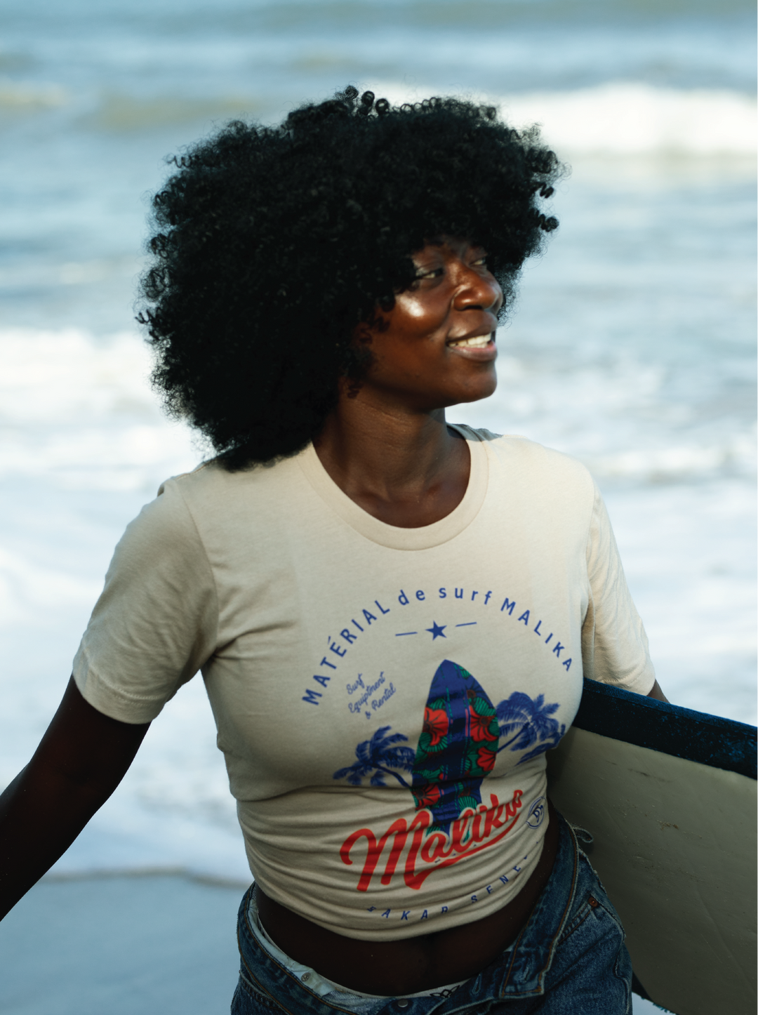 Malika Surfing Senegal  T-Shirt